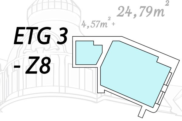 Grundriss Etage 3 Zimmer 8