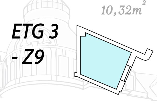 Grundriss Etage 3 Zimmer 9