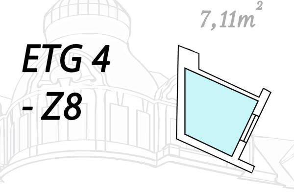 Grundriss Etage 4 Zimmer 8